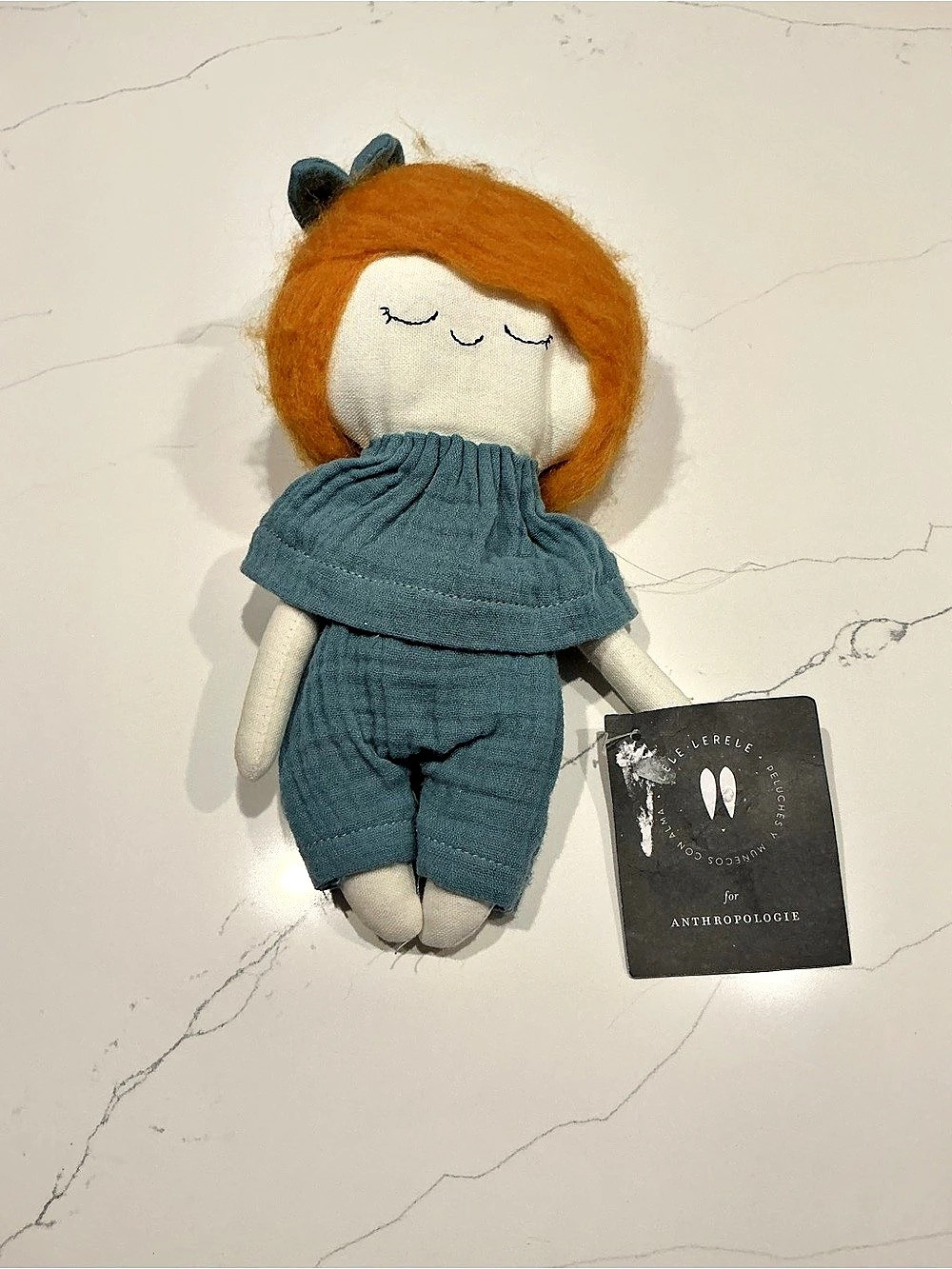 Le Lerele for Anthropologie Cloth Doll with Orange Hair